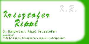 krisztofer rippl business card